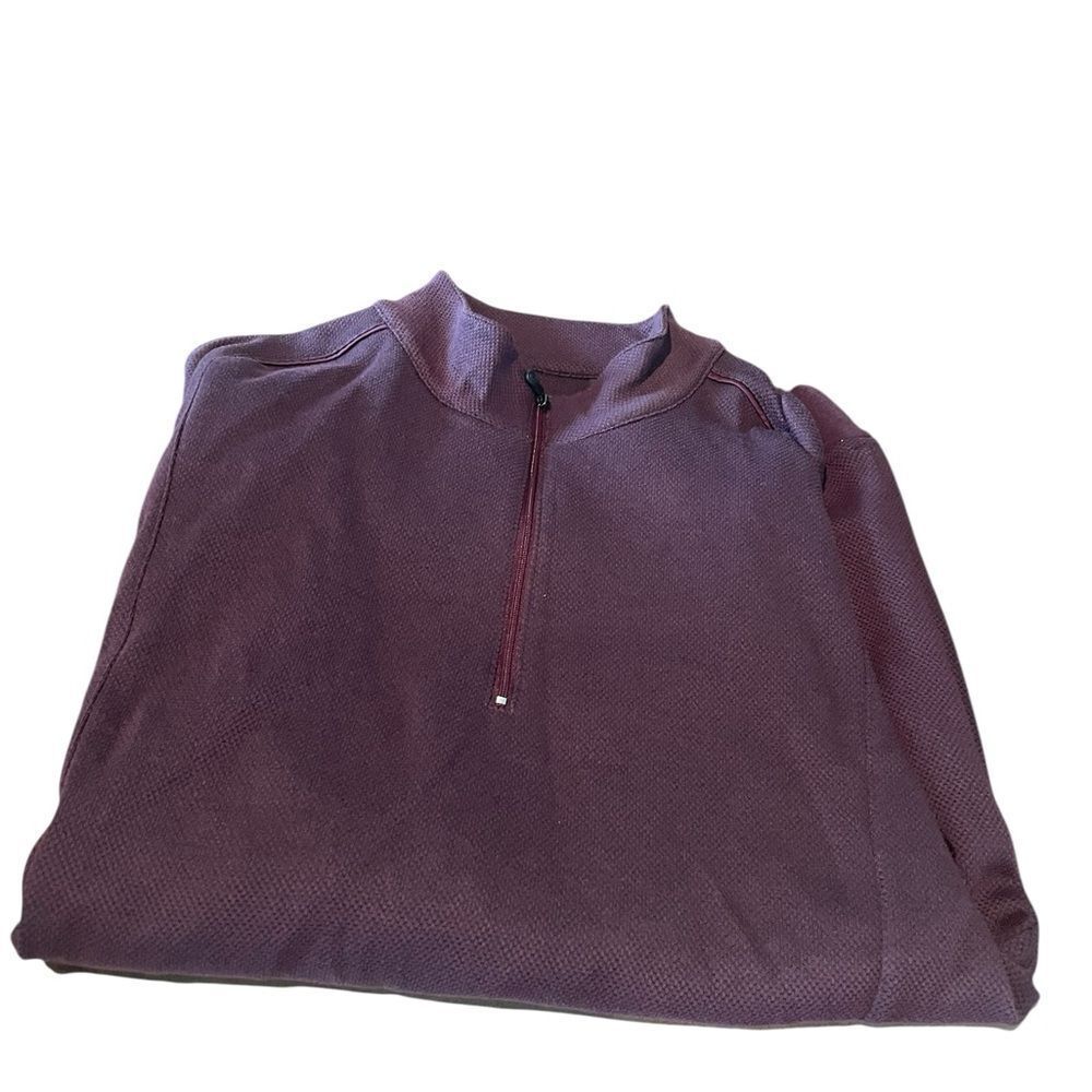 Pro Tour size large Purple Quarter-Zip Pullover gray for golf excellent cond